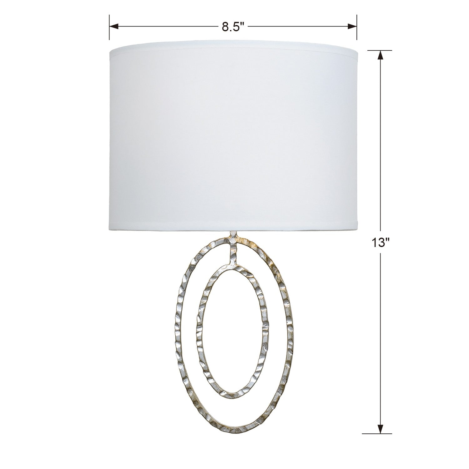 Crystorama Layla 341-SA – 8.5 Inch – 2 Light – Sconce – Antique Silver – Damp Rated