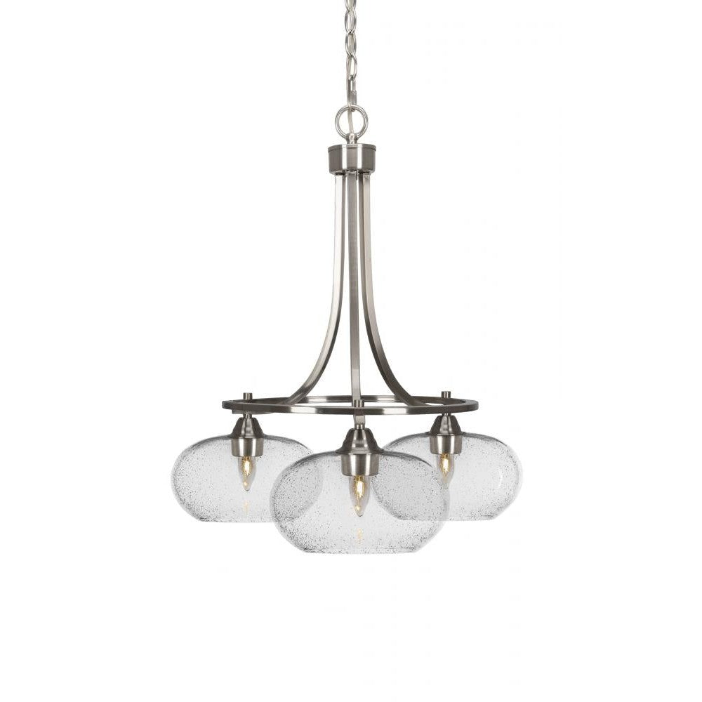 Toltec Company PARAMOUNT 3413-BN-204 Chandelier - Nickel