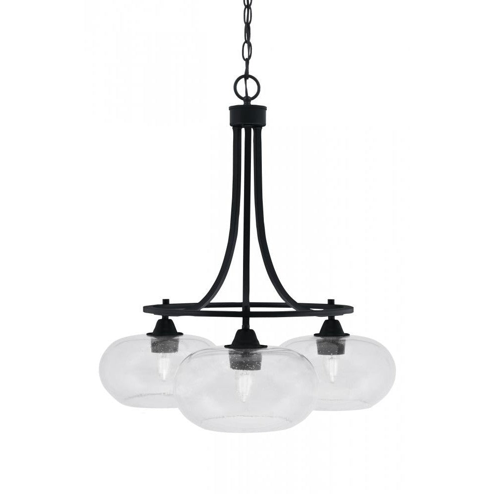 Toltec Company PARAMOUNT 3413-MB-204 Chandelier - Black