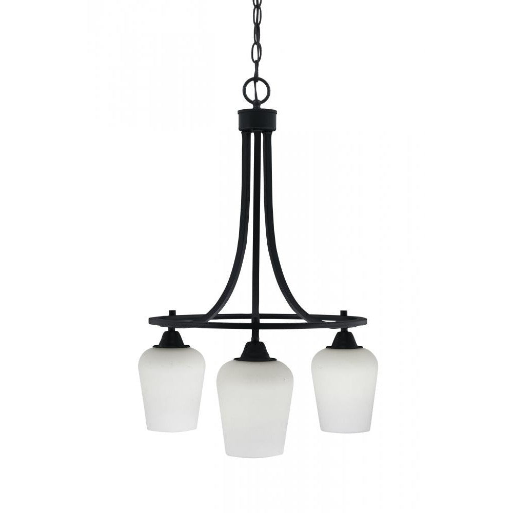 Toltec Company PARAMOUNT 3413-MB-211 Chandelier - Black