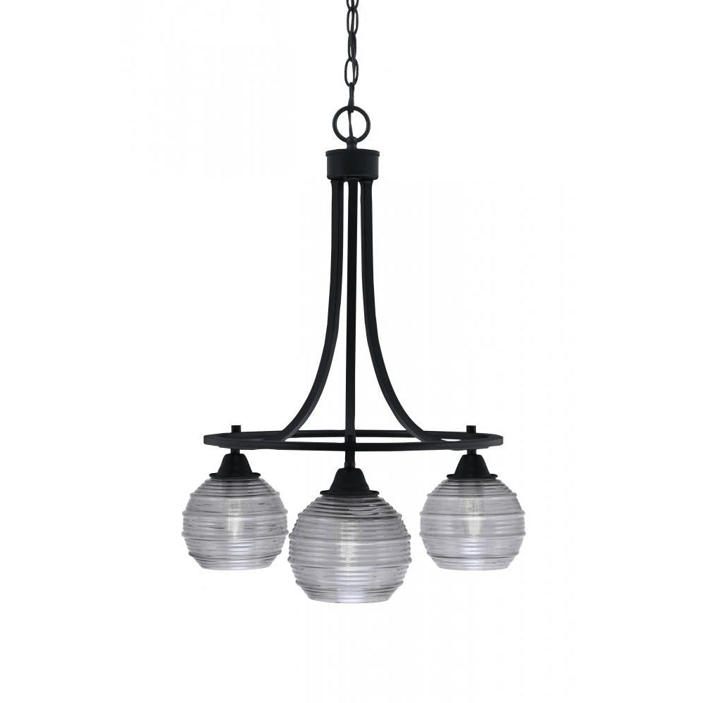 Toltec Company PARAMOUNT 3413-MB-5112 Chandelier - Black