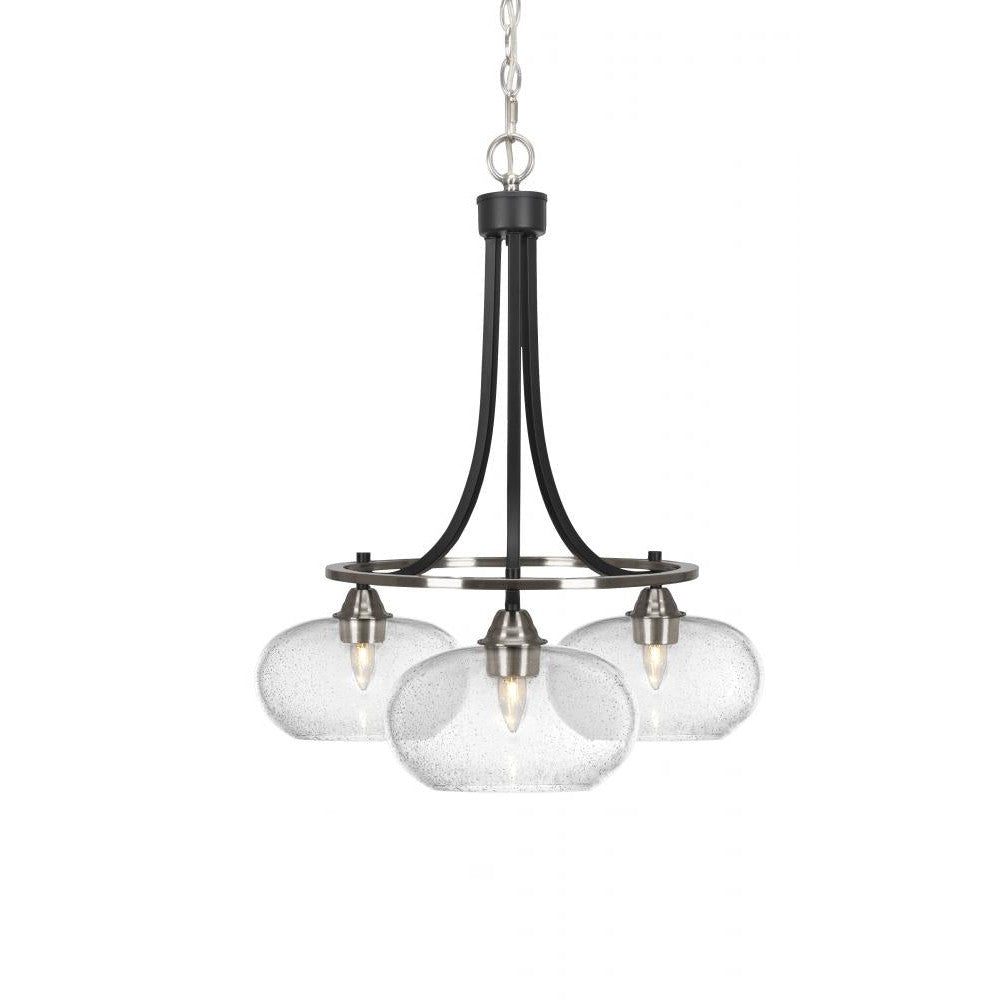 Toltec Company PARAMOUNT 3413-MBBN-204 Chandelier - Black