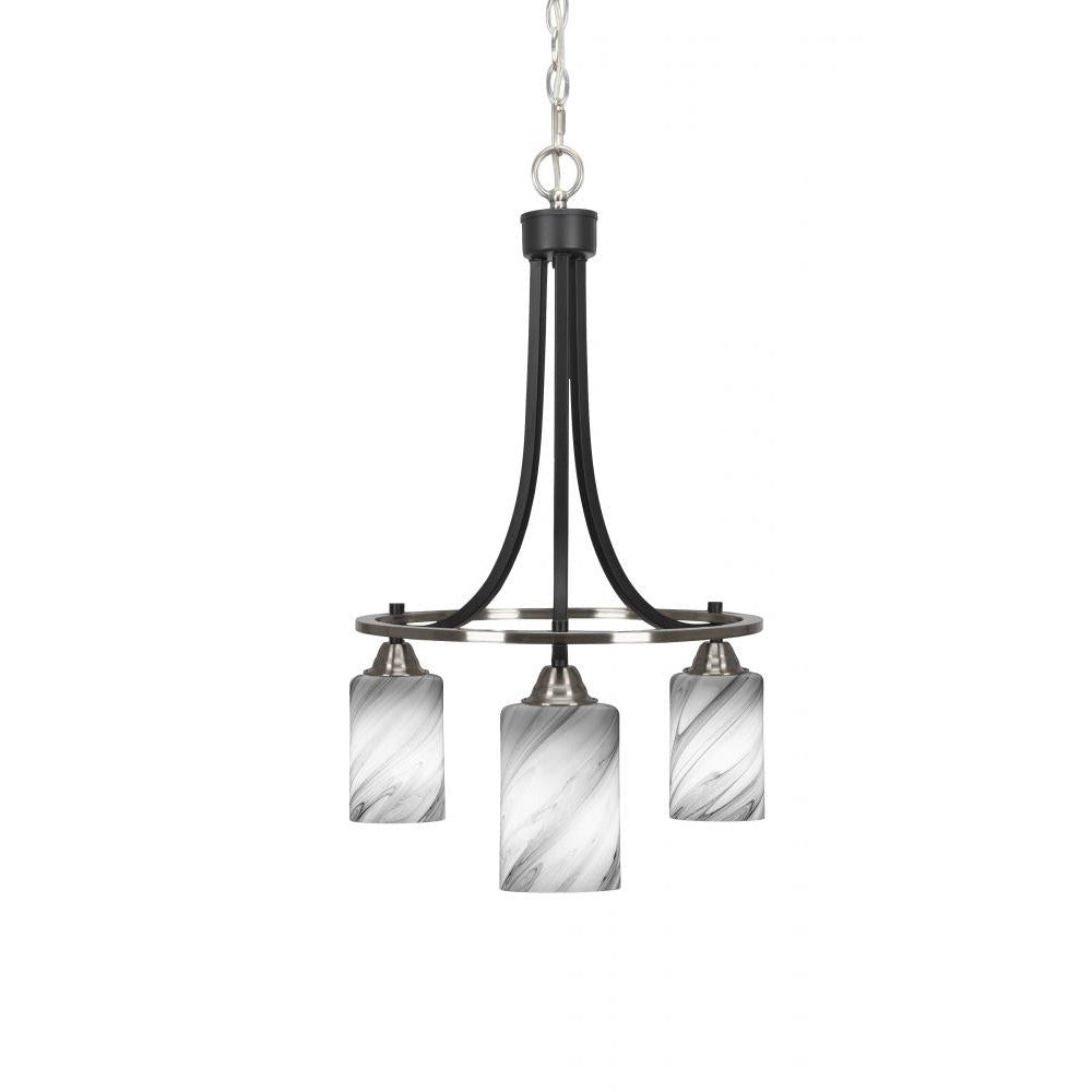 Toltec Company PARAMOUNT 3413-MBBN-3009 Chandelier - Black