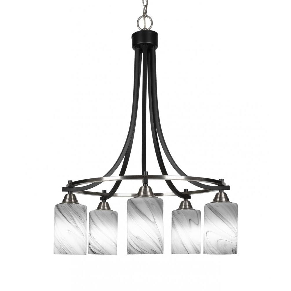 Toltec Company PARAMOUNT 3415-MBBN-3009 Chandelier Traditional - Black