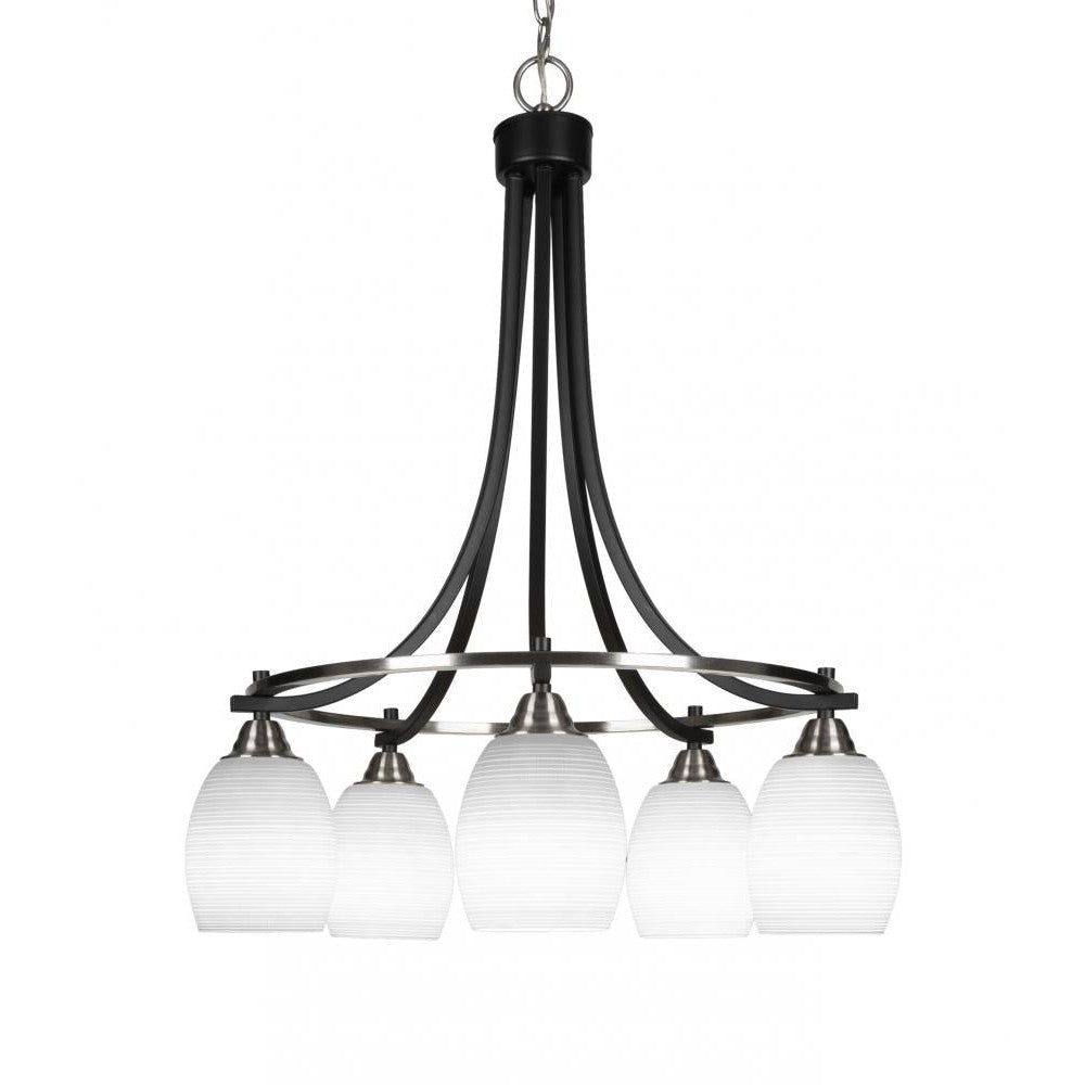 Toltec Company PARAMOUNT 3415-MBBN-4021 Chandelier Traditional - Black