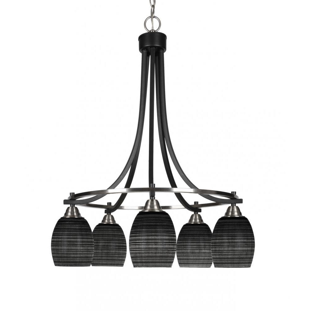 Toltec Company PARAMOUNT 3415-MBBN-4029 Chandelier Traditional - Black