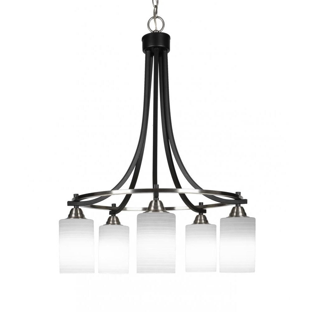 Toltec Company PARAMOUNT 3415-MBBN-4061 Chandelier Traditional - Black