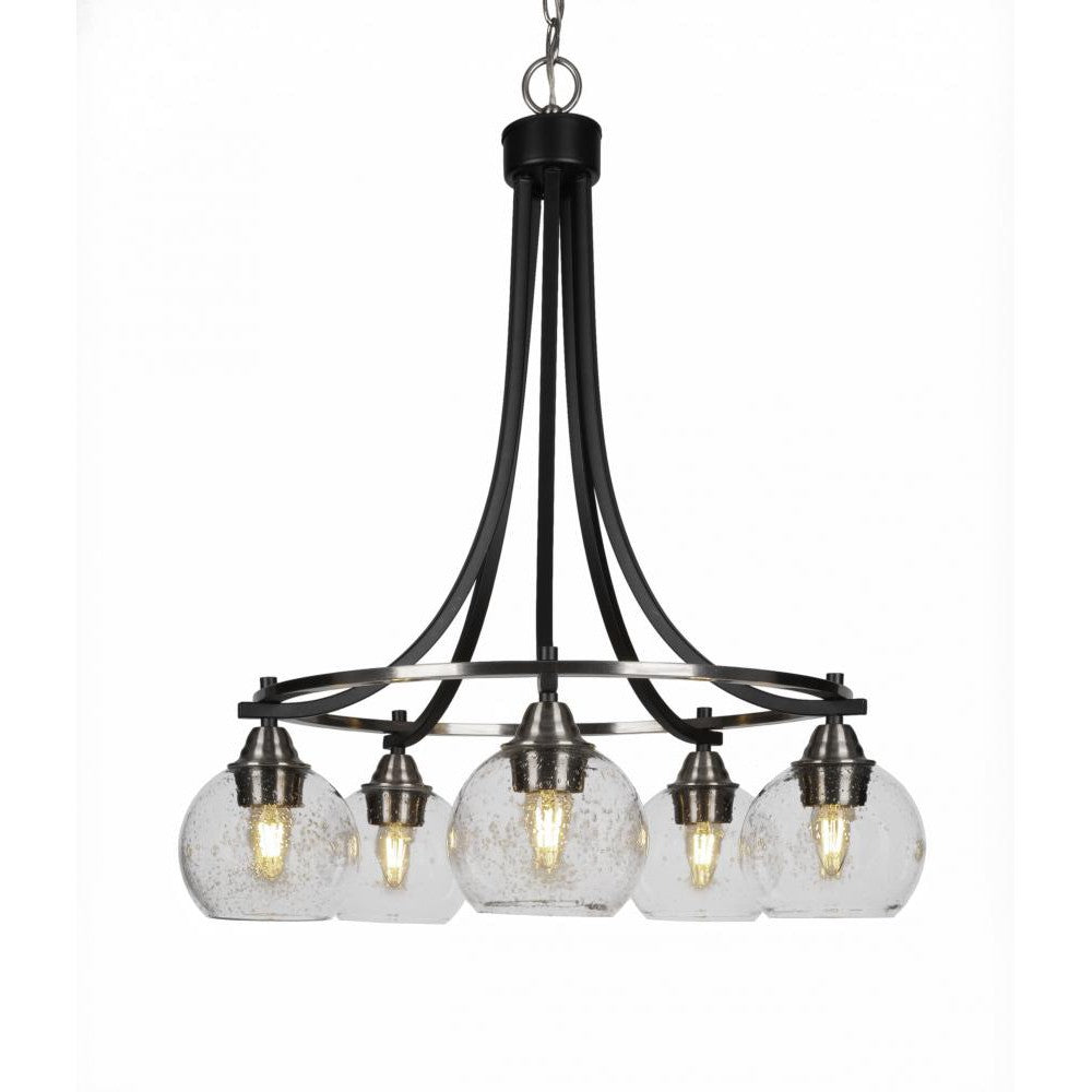 Toltec Company PARAMOUNT 3415-MBBN-4100 Chandelier Traditional - Black