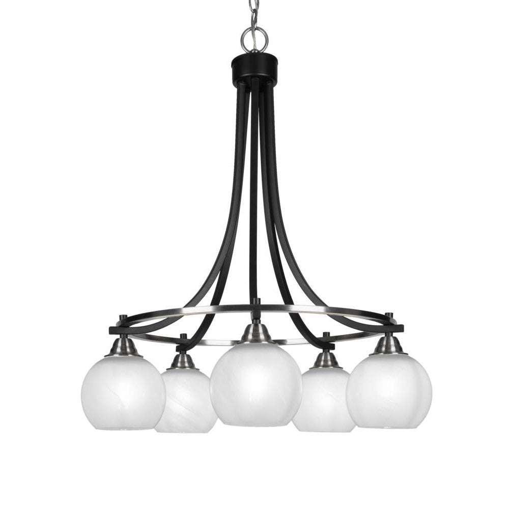 Toltec Company PARAMOUNT 3415-MBBN-4101 Chandelier Traditional - Black