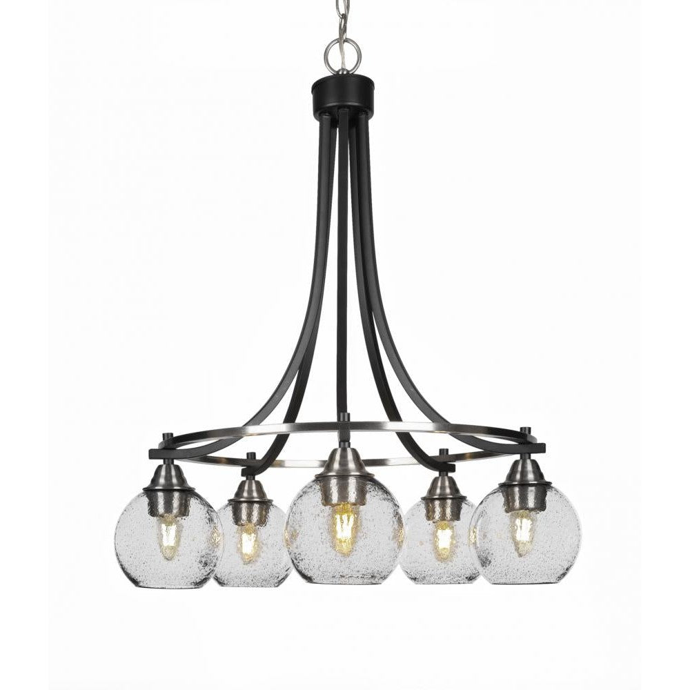 Toltec Company PARAMOUNT 3415-MBBN-4102 Chandelier Traditional - Black