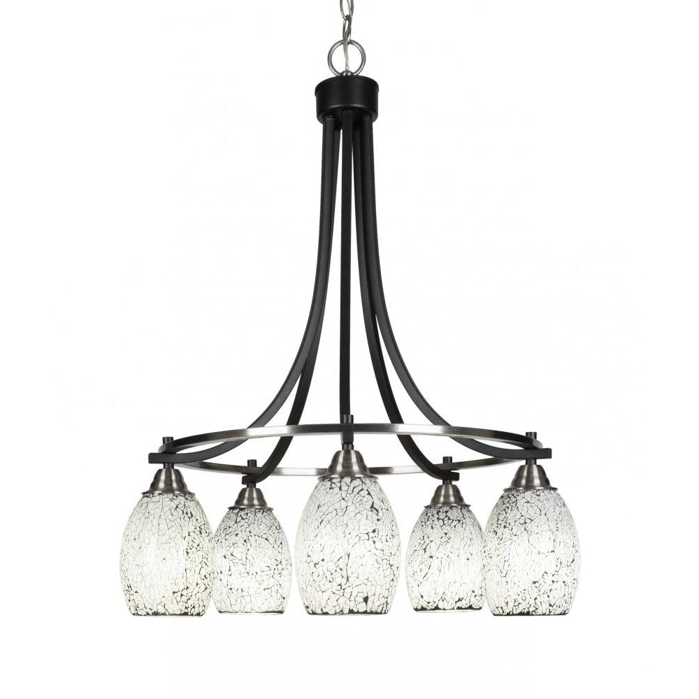 Toltec Company PARAMOUNT 3415-MBBN-4165 Chandelier Traditional - Black