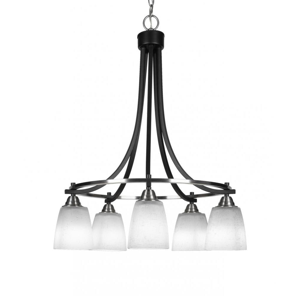 Toltec Company PARAMOUNT 3415-MBBN-460 Chandelier Traditional - Black