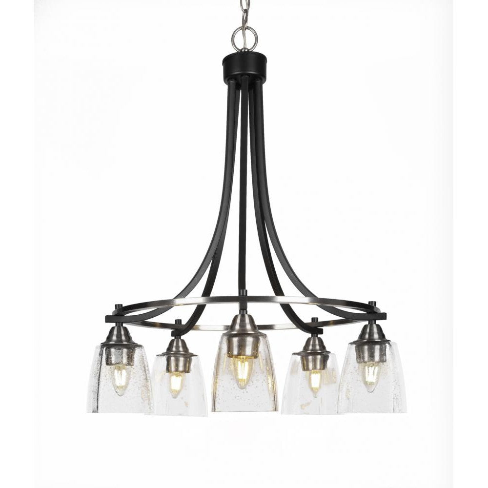 Toltec Company PARAMOUNT 3415-MBBN-461 Chandelier Traditional - Black