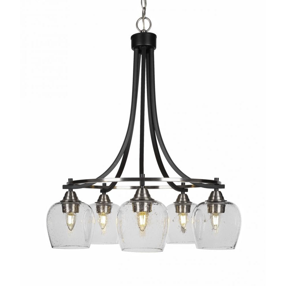 Toltec Company PARAMOUNT 3415-MBBN-4810 Chandelier Traditional - Black