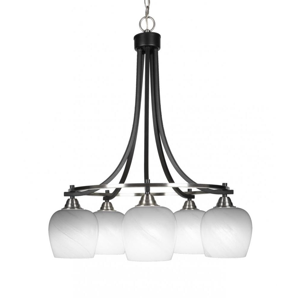 Toltec Company PARAMOUNT 3415-MBBN-4811 Chandelier Traditional - Black