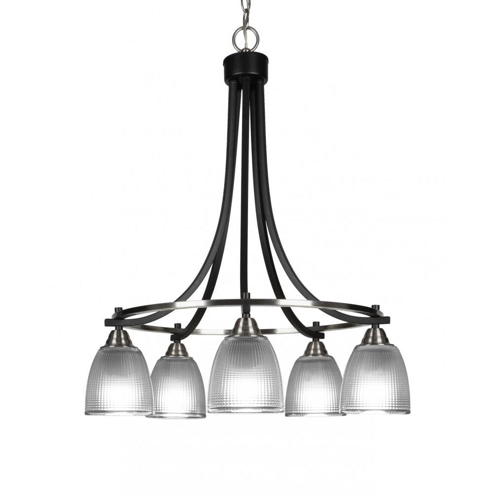 Toltec Company PARAMOUNT 3415-MBBN-500 Chandelier Traditional - Black