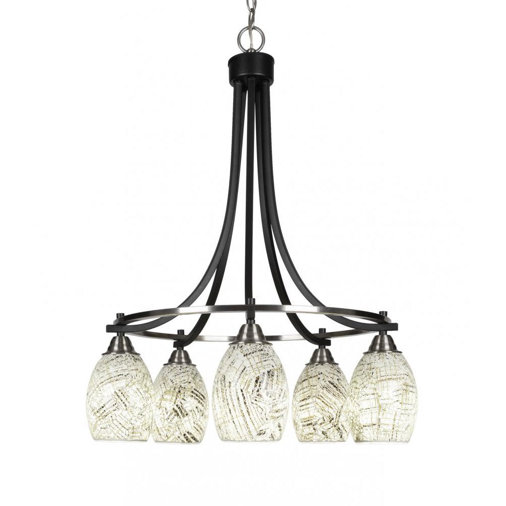 Toltec Company PARAMOUNT 3415-MBBN-5054 Chandelier Traditional - Black