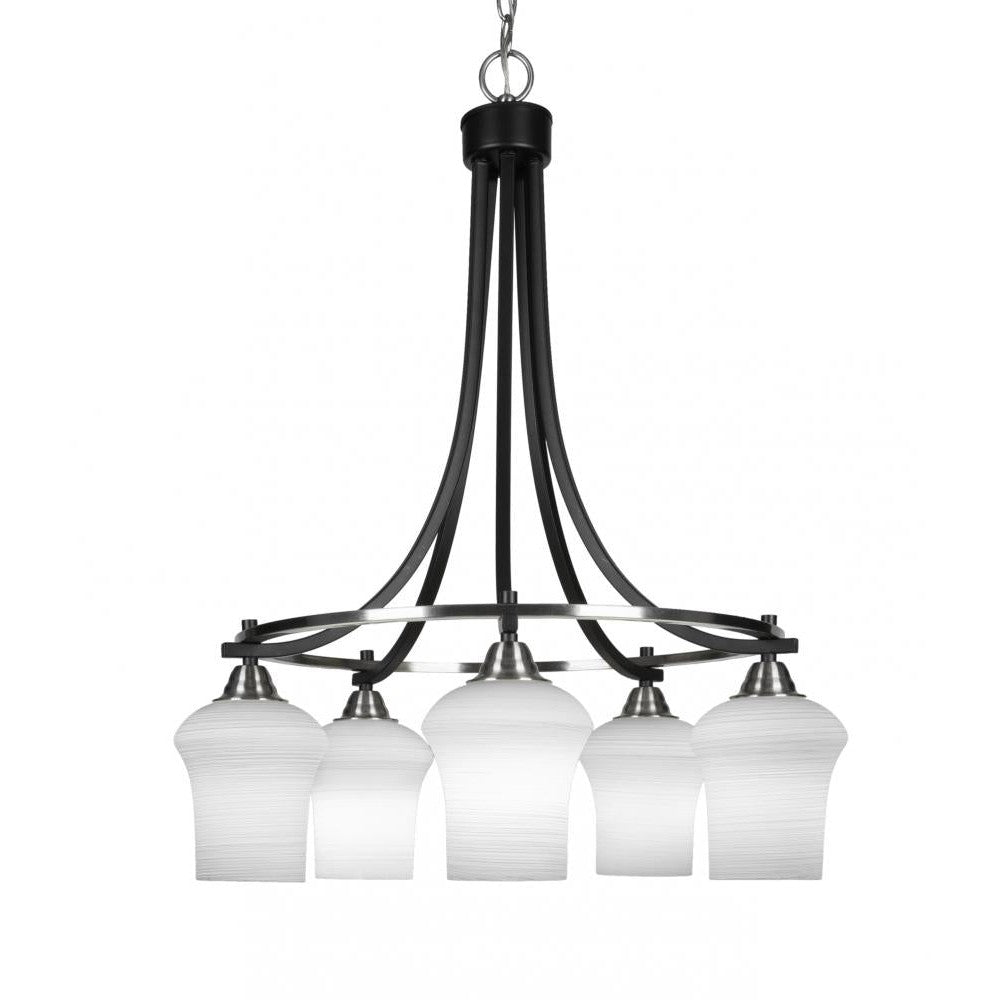 Toltec Company PARAMOUNT 3415-MBBN-681 Chandelier Traditional - Black