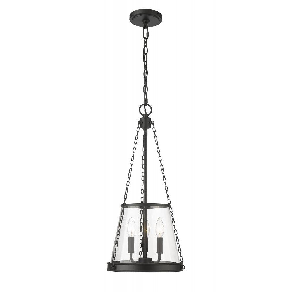 Z-Lite Lighting 341P12-MB Pendant Contemporary - Black