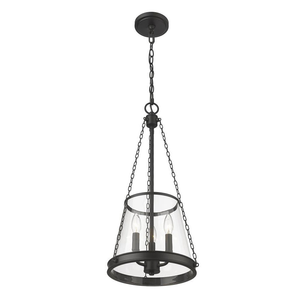 Z-Lite Lighting 341P12-MB Pendant Contemporary - Black