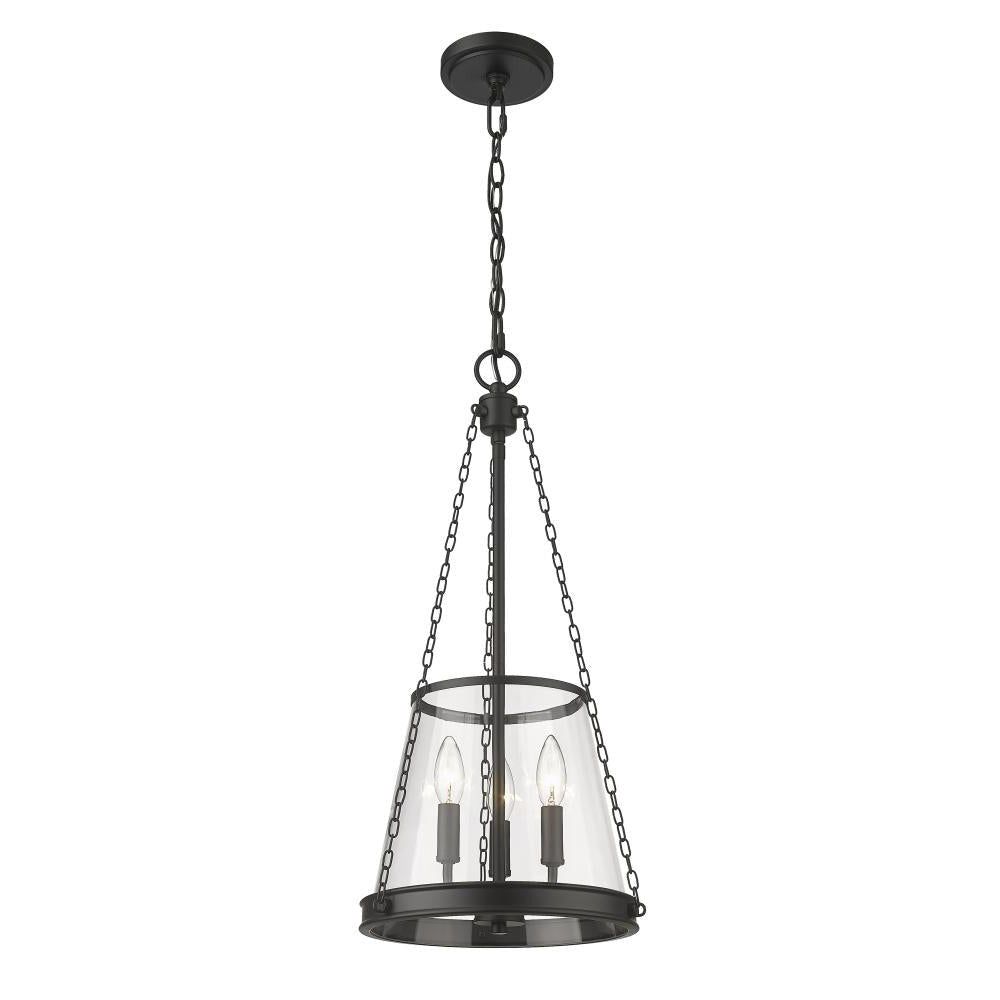 Z-Lite Lighting 341P12-MB Pendant Contemporary - Black