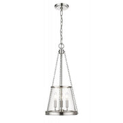 3 Light Pendant-Clear
