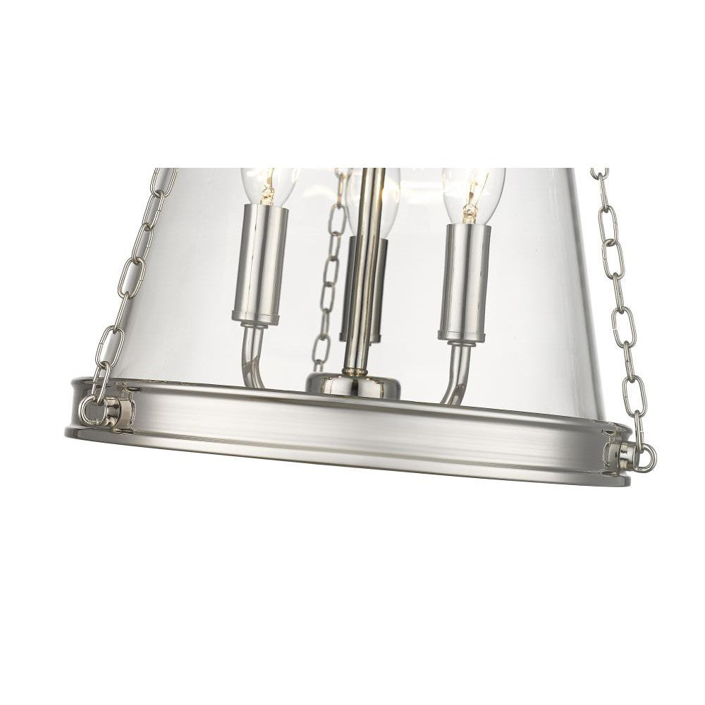 Z-Lite Lighting 341P12-PN Pendant Contemporary - Nickel