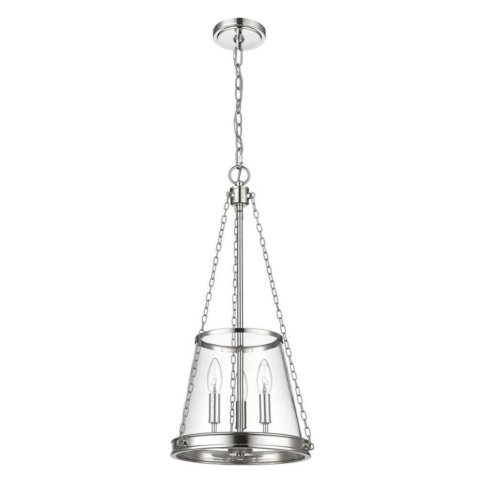 Z-Lite Lighting 341P12-PN Pendant Contemporary - Nickel