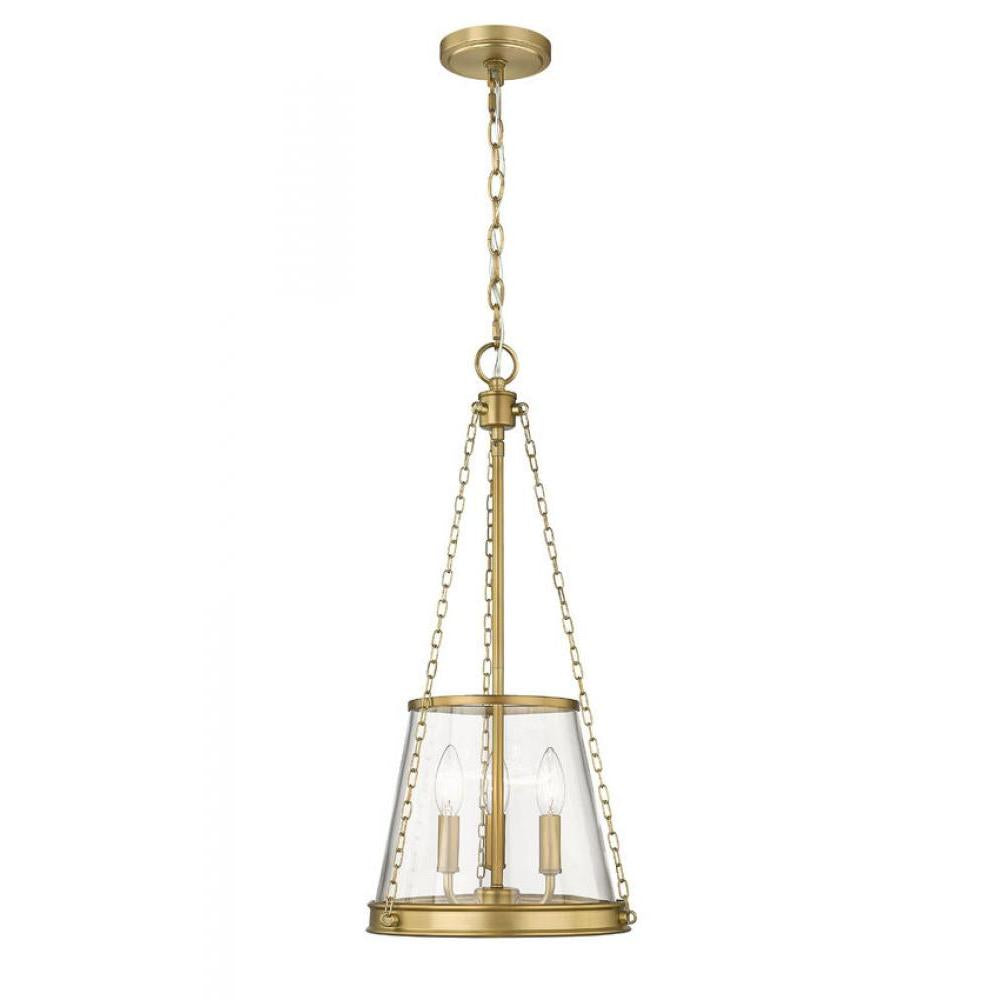 3 Light Pendant-Clear
