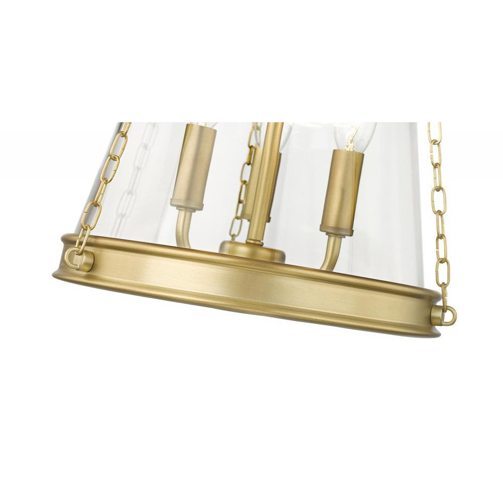 Z-Lite Lighting 341P12-RB Pendant Contemporary - Brass