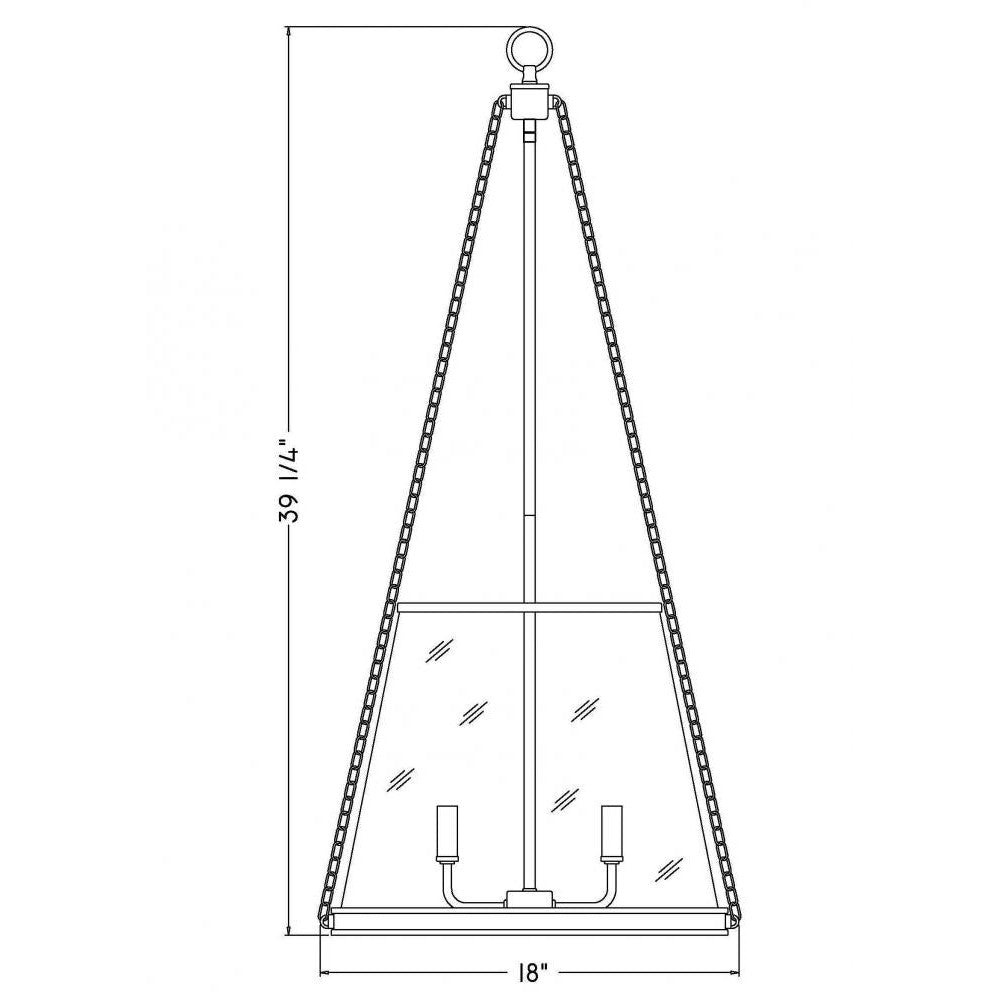 Z-Lite Lighting 341P18-BN Pendant Contemporary - Nickel