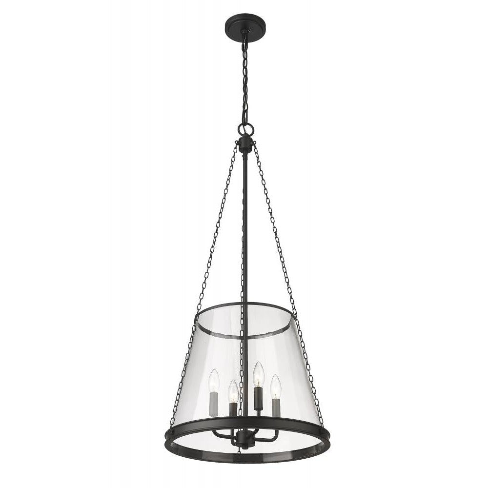 Z-Lite Lighting 341P18-MB Pendant Contemporary - Black