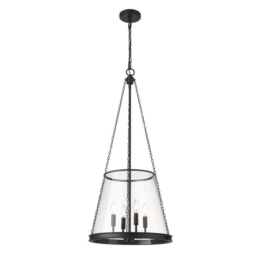 Z-Lite Lighting 341P18-MB Pendant Contemporary - Black