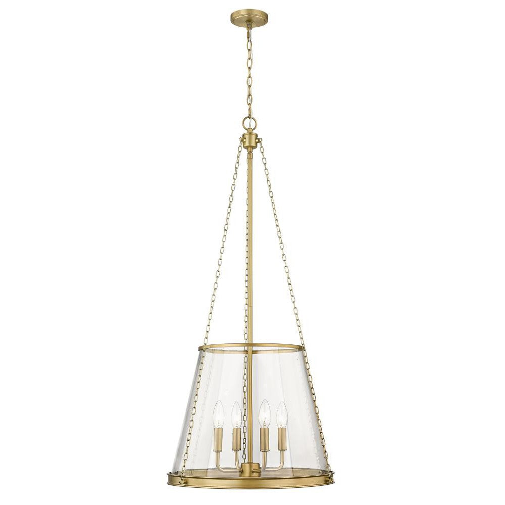 Z-Lite Lighting 341P18-RB Pendant Contemporary - Brass