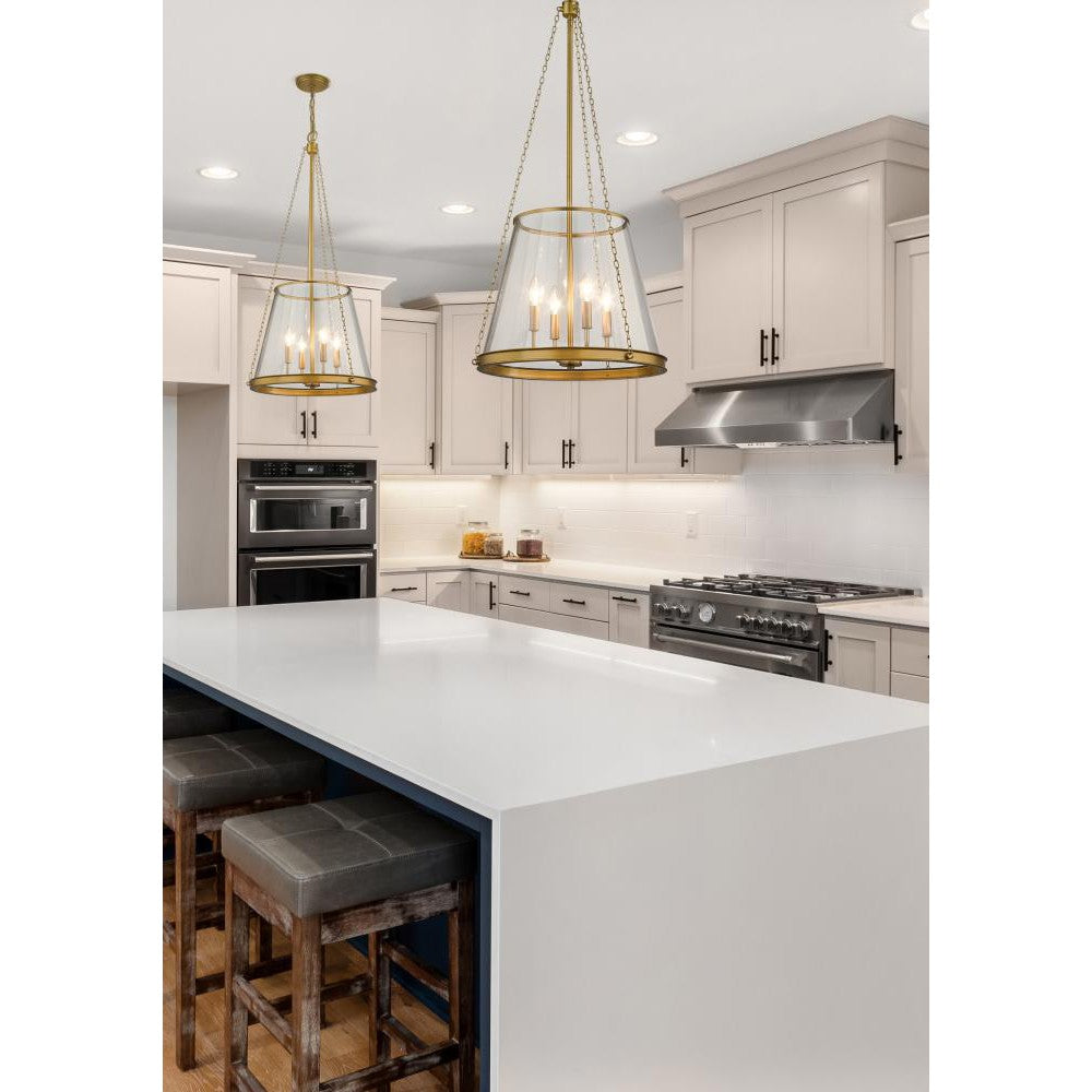 Z-Lite Lighting 341P18-RB Pendant Contemporary - Brass