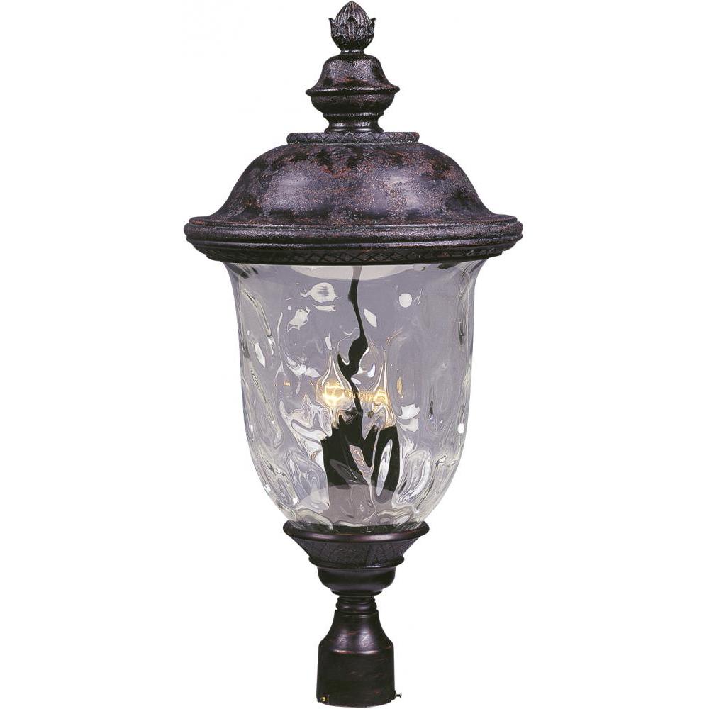 Carriage House DC 14 Inch Outdoor Post Lantern – Oriental Bronze