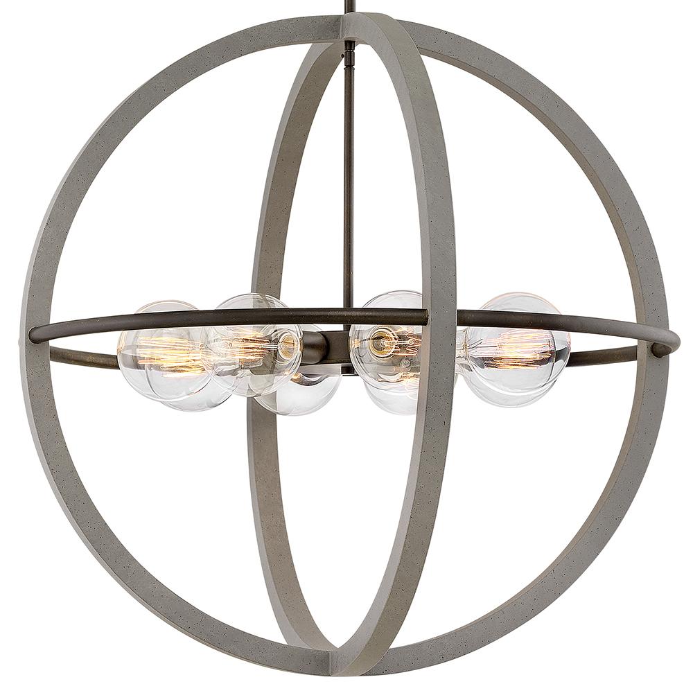 Hinkley Lighting BODIE 3428DC Chandelier Transitional - Dark Cement