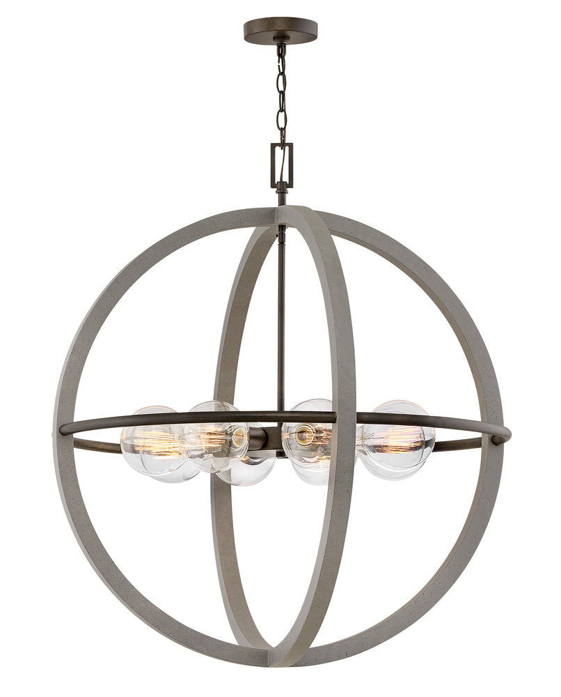 Hinkley Lighting BODIE 3428DC Chandelier Transitional - Dark Cement