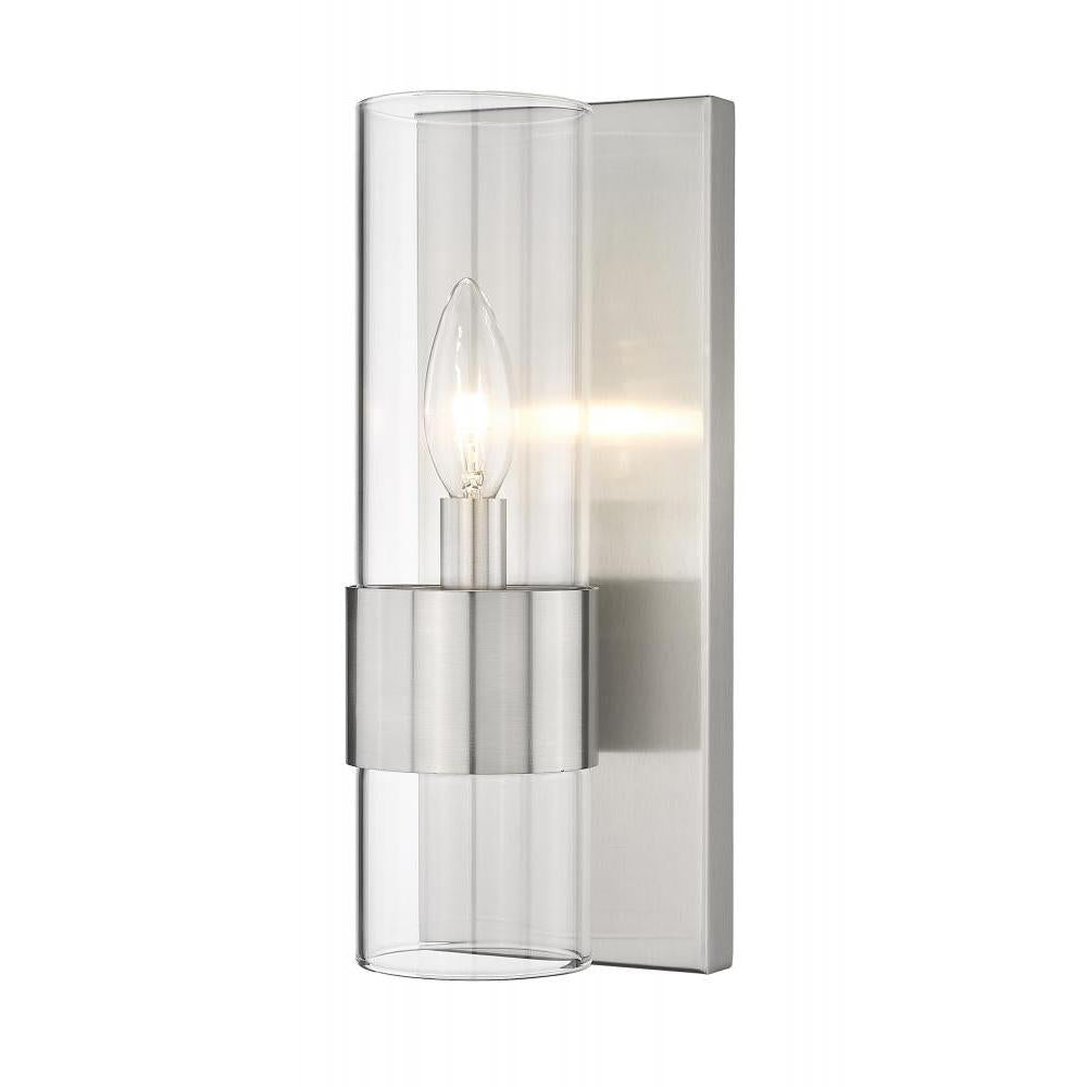 1 Light Wall Sconce-Clear
