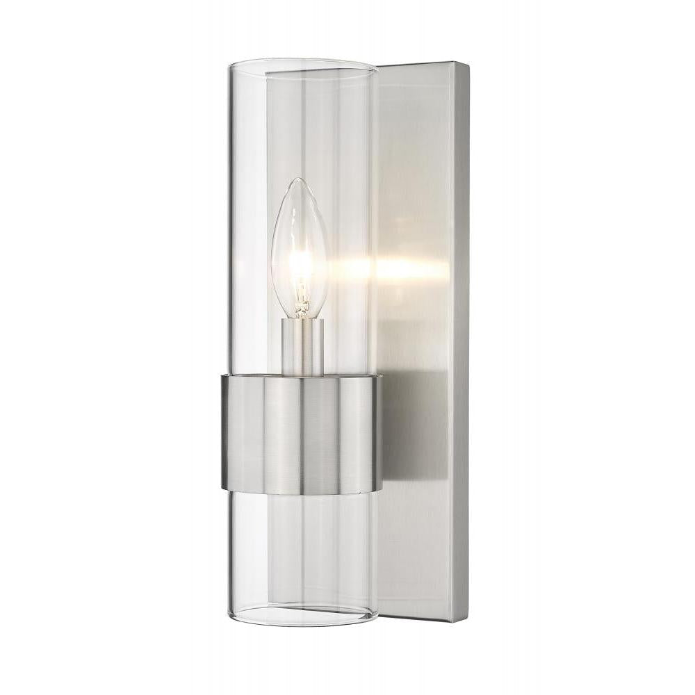 1 Light Wall Sconce-Clear