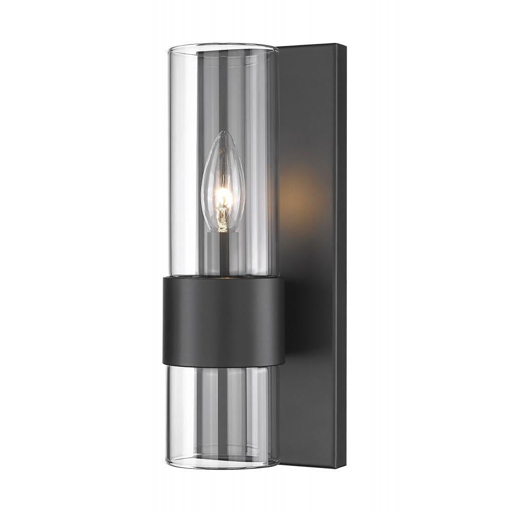 1 Light Wall Sconce-Clear