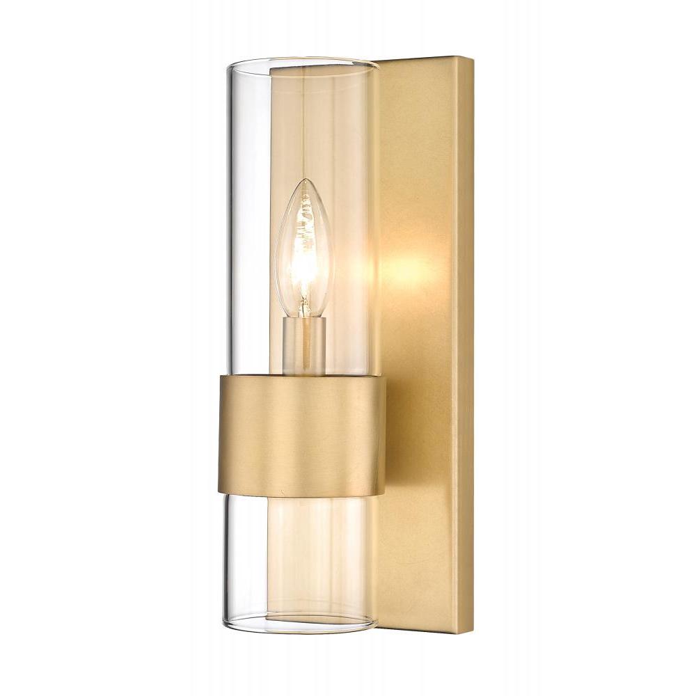 1 Light Wall Sconce-Clear