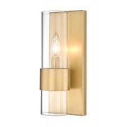 1 Light Wall Sconce-Clear