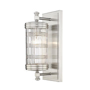 1 Light Wall Sconce-Clear