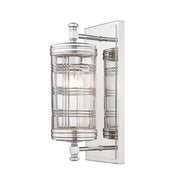 1 Light Wall Sconce-Clear