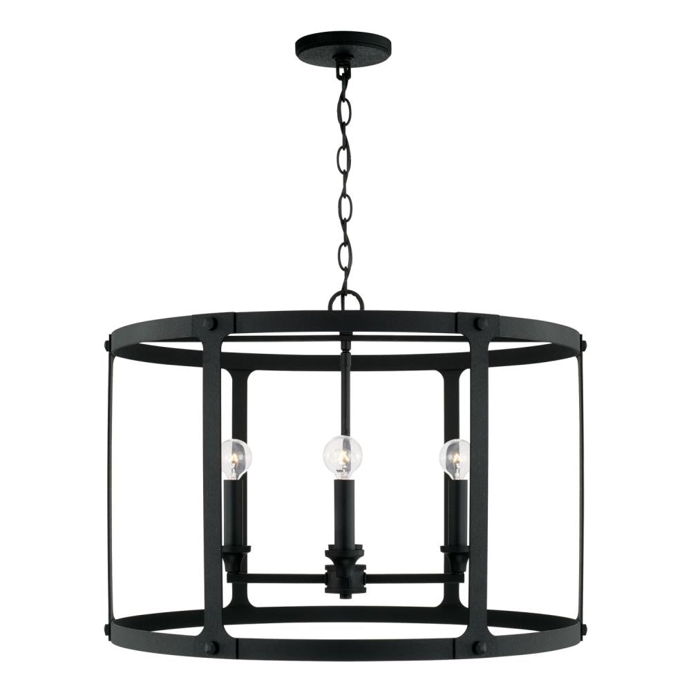 Capital Lighting BRENNEN 344941BI Pendant Traditional - Black Iron