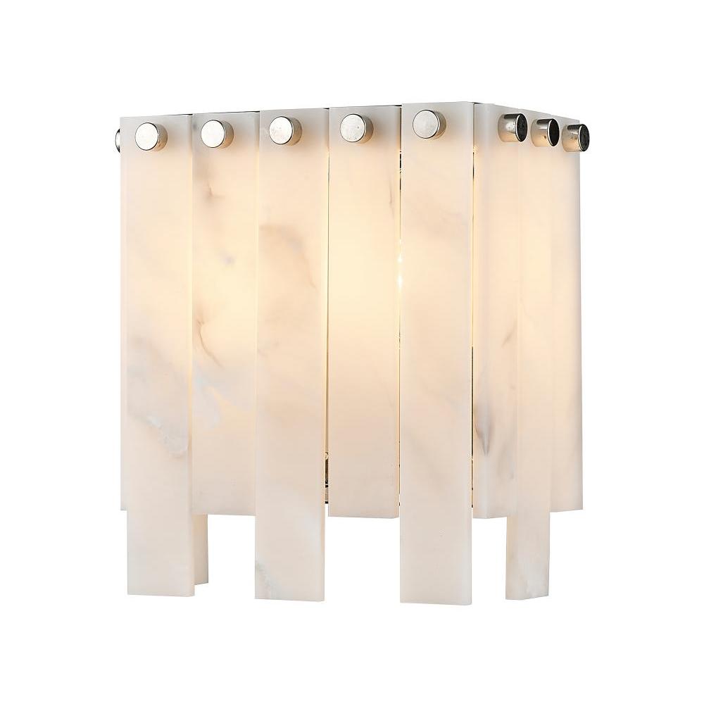 2 Light Wall Sconce-Alabaster
