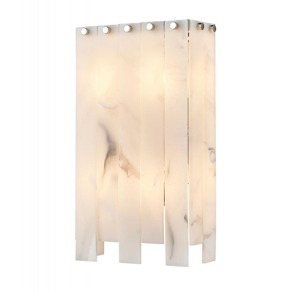 4 Light Wall Sconce-Alabaster