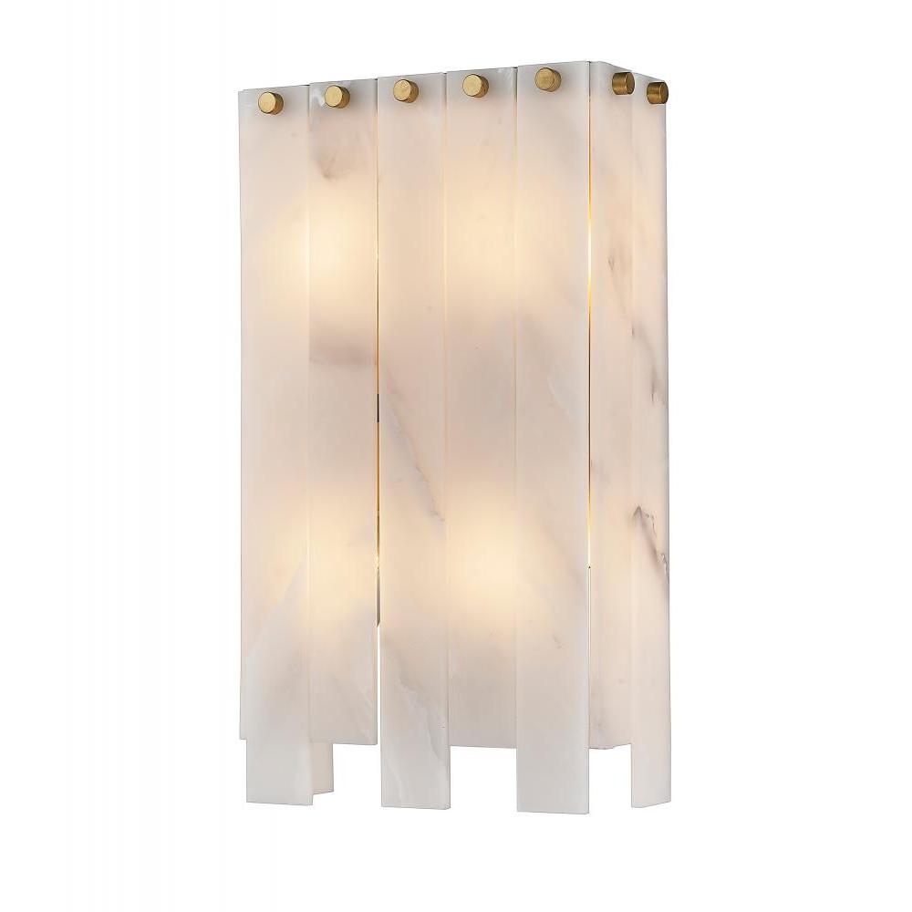 4 Light Wall Sconce-Alabaster