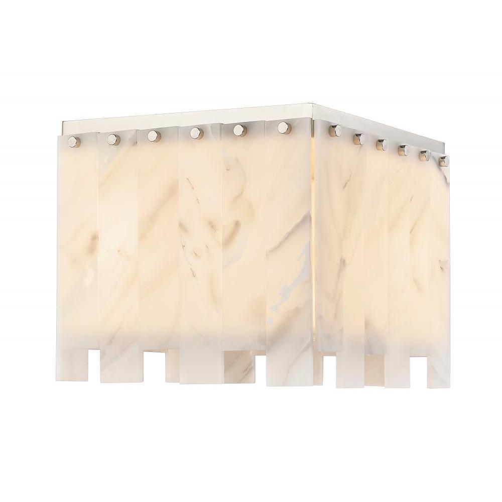 4 Light Flush Mount Light-Alabaster